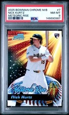 2025 Bowman Chrome Mega Box Nick Kurtz RC Meteroic Rise Mojo 