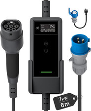 Cavo Ricarica Auto Elettrica Tipo 2 CEE 7,4Kw [6M, Monofase, 6-32A] Carichino Au