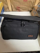 Cable File Bag with Detachable Dividers-Tech Gear, DJ Gig, Cords Organizer Case