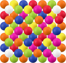 Junkin 80 Pcs Foam Golf Balls Rubber Practice Balls Realistic Feel and Flight Sp