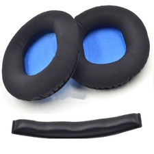 Leather Earpads Cushion Headband Cover For Sennheiser HD8 DJ HD6 MIX Headphone D