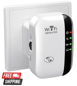 Extension Wifi signal Booster jusqu'à 5000Sq.Ft et 55 Appareils, Extension de portée Wifi