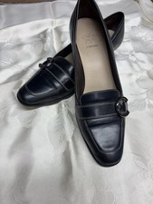 Women's Circa Joan David Navy Blue Leather Pumps, Size8