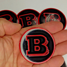 SET 4 LENTI PER TAPPO RUOTA DIAM. 56 MM BLACK/RED BRABUS