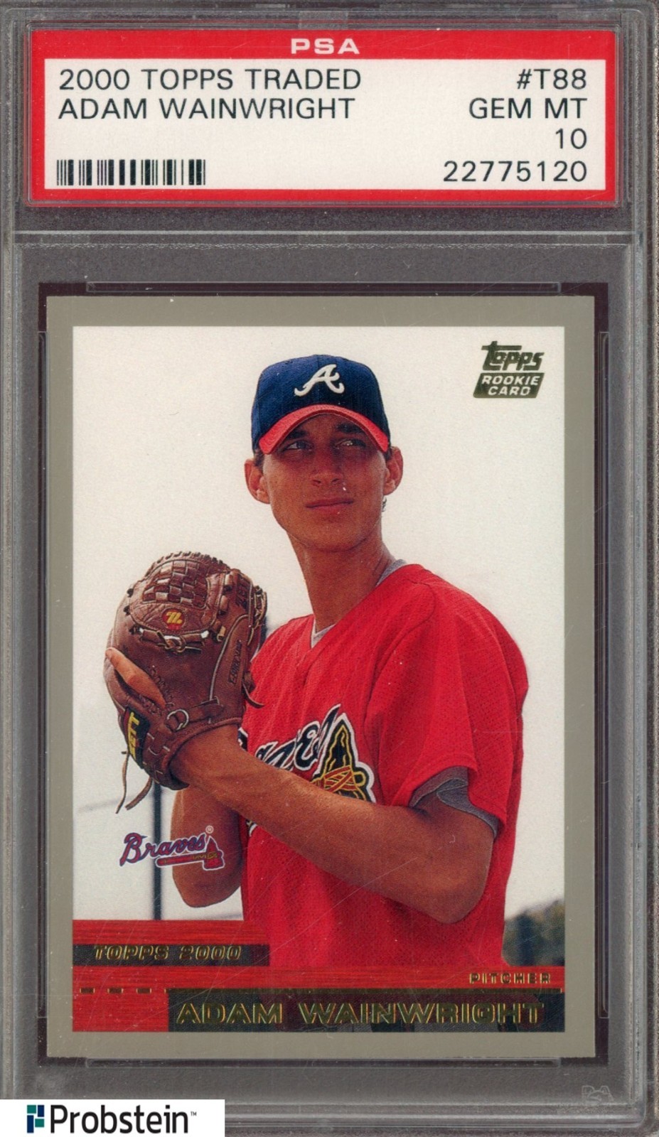2000 Topps Traded #T88 Adam Wainwright Atlanta Braves RC Rookie PSA 10