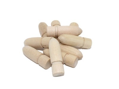 30-Pack - Table and Leaf Extension Alignment Pins - Wood Length 1.25'' - Furni...