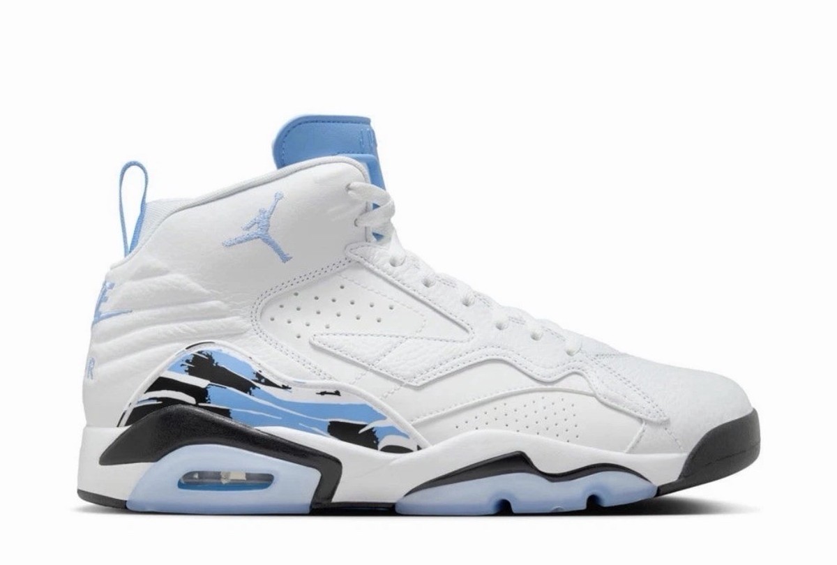 Size 9.5 Jordan MVP White University Blue Black Basketball Shoes