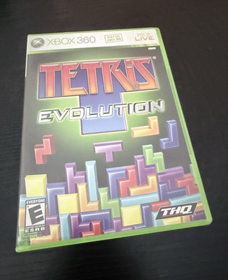 Tetris Evolution (Xbox 360, 2007) Game and Case no Manual, Tested