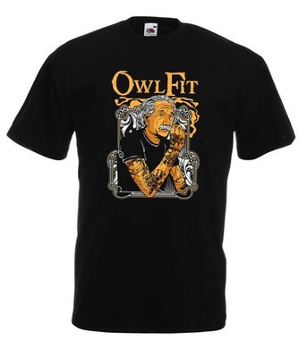 EINSTEIN ALBERT Tattoo schwarze T-Shirt Geschenkidee -N/634-SW