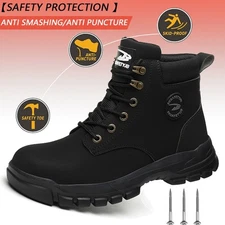 New steel toe shoes Men anti piercing shoes Indestructible Outdoor work shoes