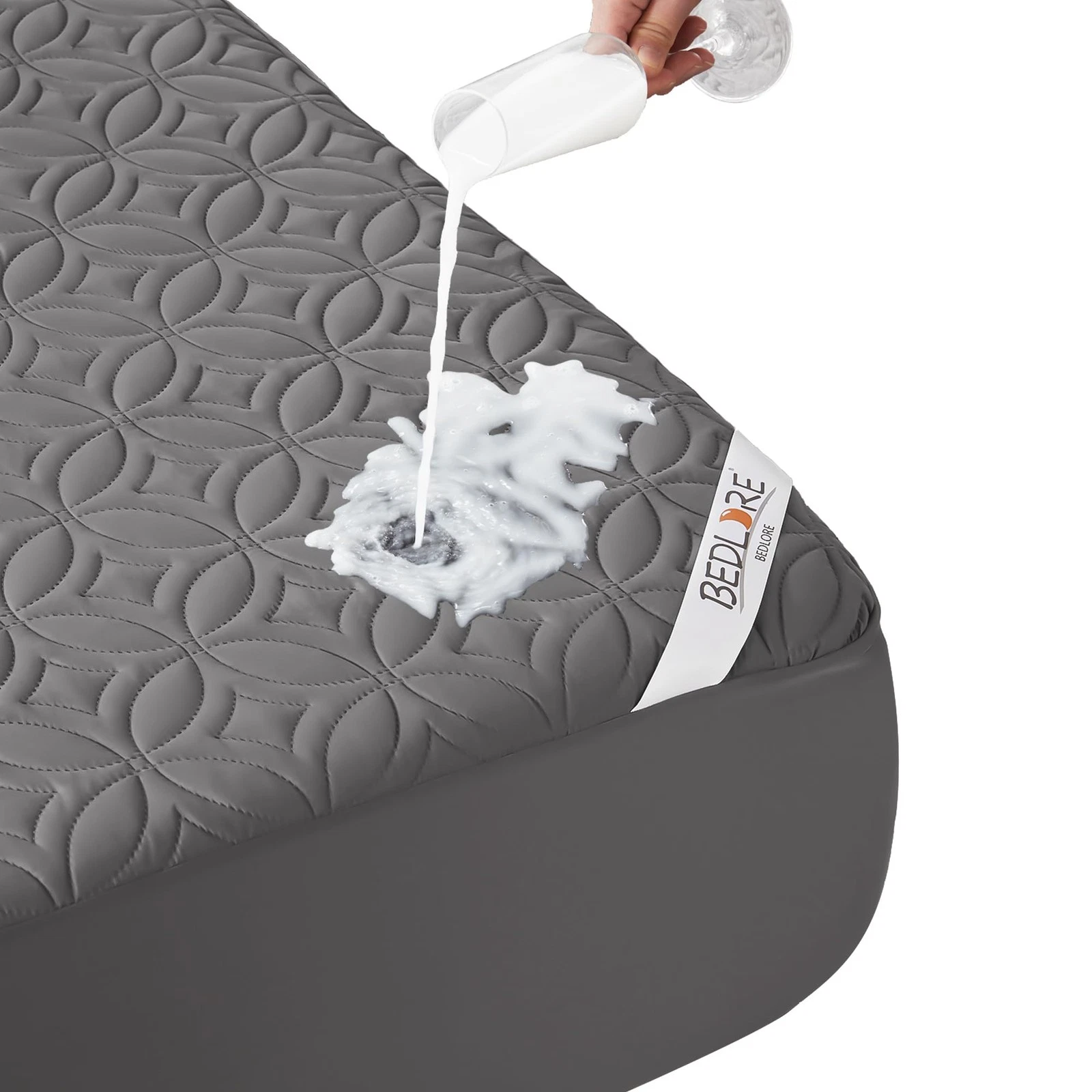 BEDLORE Waterproof Mattress Protector, King Size Mattress Pad with Deep Pocke...