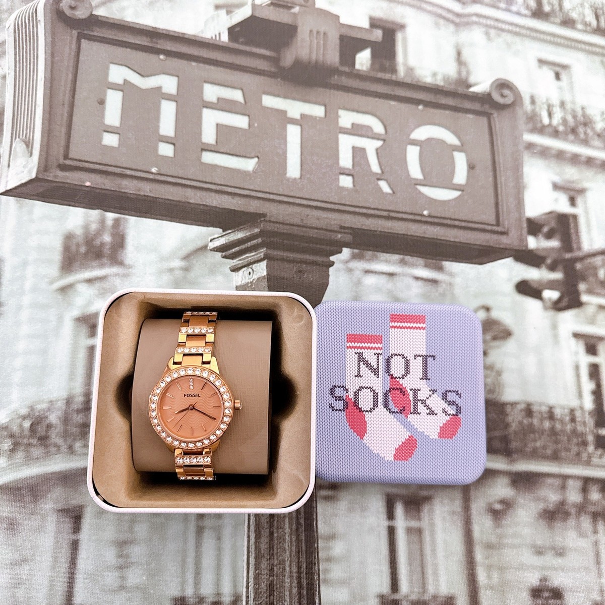 Fossil Women\'s Jesse Rose Gold-Tone Stainless Steel Bracelet Watch 34mm ES3020 Women main image 3