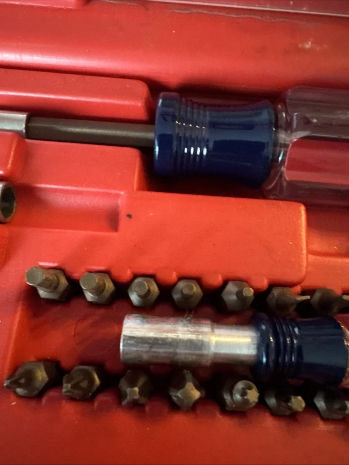 Sears Craftsman USA Nos Rare 30pc Magnetic Screwdriver Bit Set & Stubby Driver - Image 3 of 4
