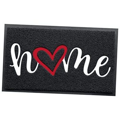 Door Mat Home Welcome Mats Outdoor and Indoor, 2'6'' x 1'6'' (Rectangular) Black