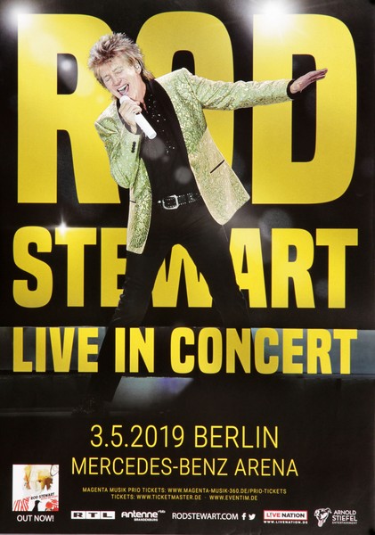 Rod Steward - Live In Concert, Berlin 2019 | Konzertplakat | Poster-image