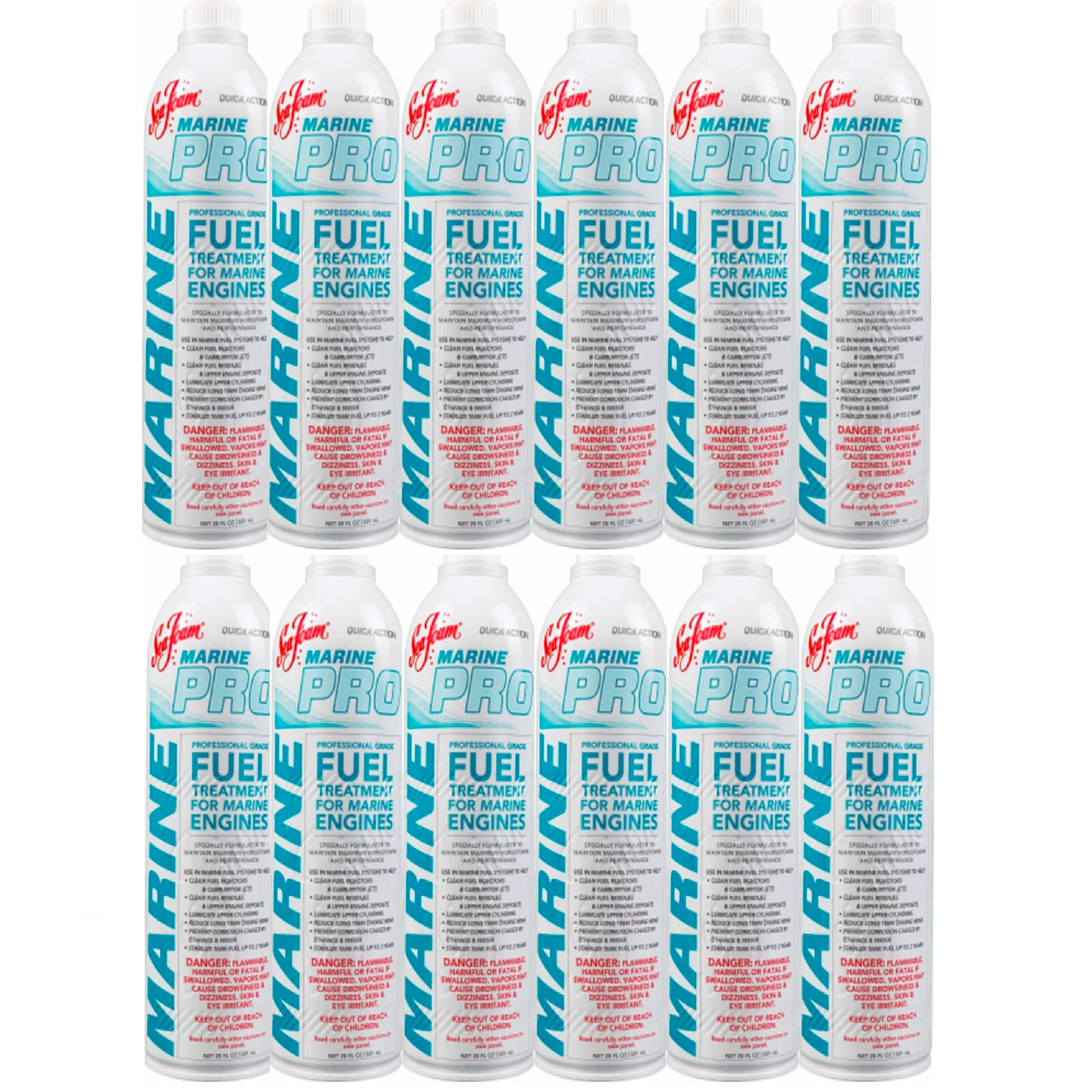Sea Foam MP20 Marine Pro Fuel Additive 20oz for Engine Care MP-20 Pack of 12