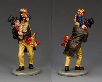 KING AND COUNTRY Dickens - Bob Cratchit & Tiny Tim WoD005 WoD05 Painted Metal