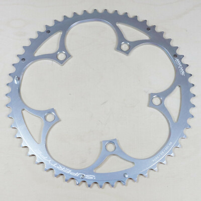 Miche Supertype Kettenblatt 53 Zähne 130 mm 5 Arm 9 10 fach Alu 7075 silber