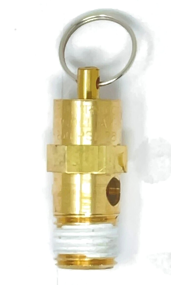 AIR COMPRESSOR TANK SAFETY RELIEF VALVE ASME 200PSI 1/4'' MPT 76 SCFM eBay