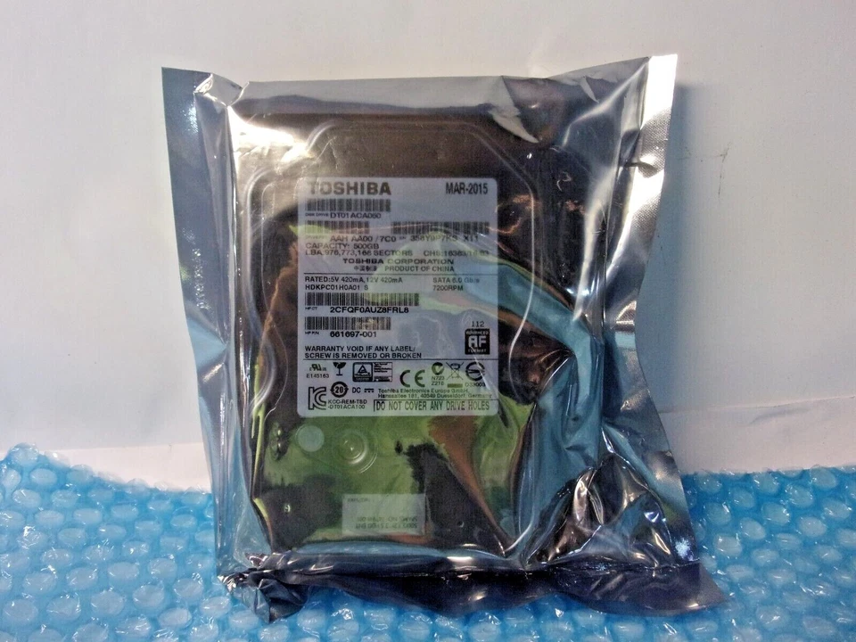 Toshiba DT01ACA050 500GB 7200 RPM 3.5" SATA 6.0 Gbs HDD Desktop Hard Drive - Image 2 of 4