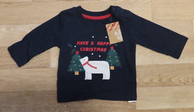 Babys Weihnachten Oberteil Eisbär 0-3 Monate 62 cm