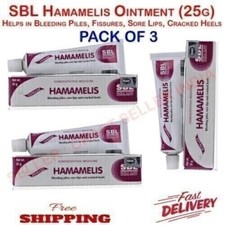 SBL Hamamelis Ointment For Hemorrhoid Piles Lip Soreness Cracked Heels 25g x 3