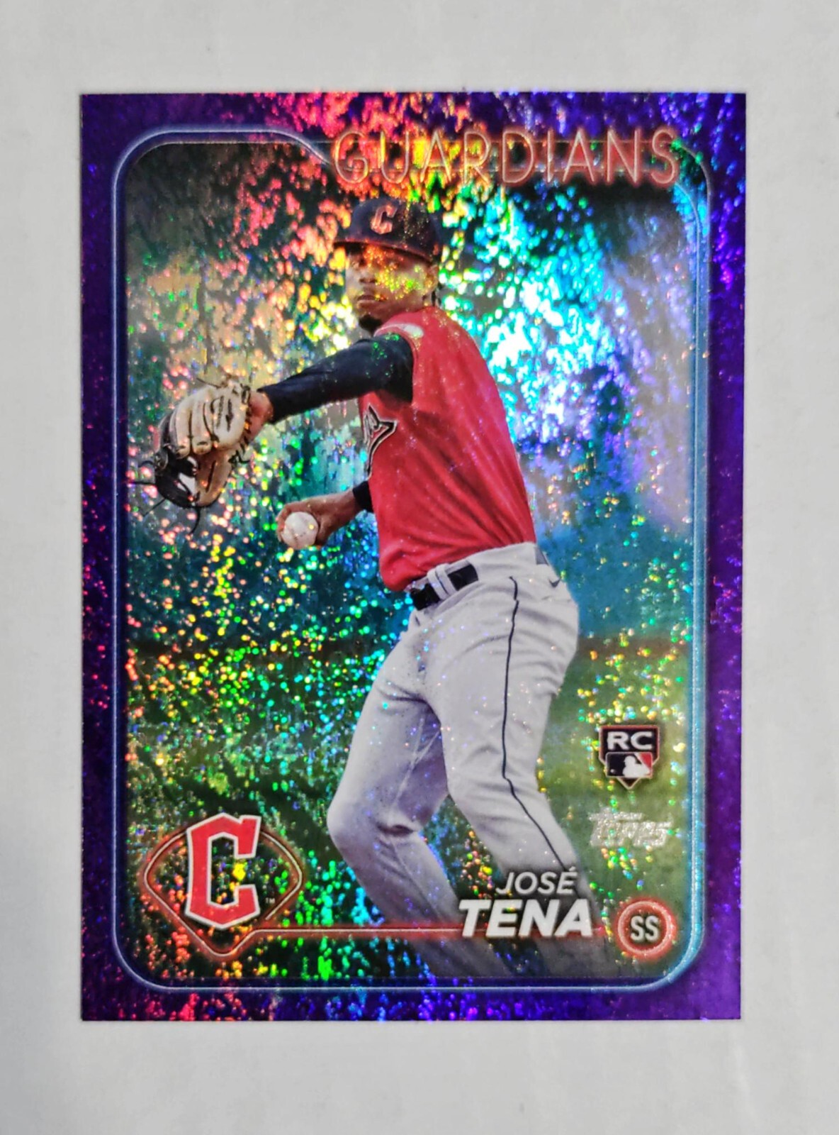 Jose Tena 2024 Topps RC #678 Rookie PURPLE Holofoil 158/799 Nationals z42