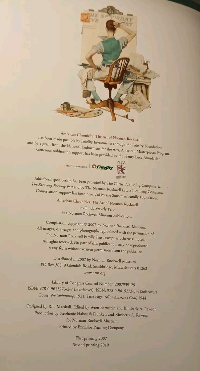American Chronicles : The Art of Norman Rockwell SIGNED By Thomas