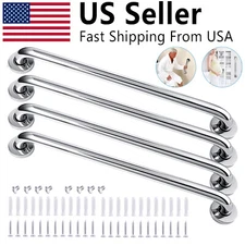 1-4 Pcs 16" Shower Grab Bar Bathroom Safety Handle for Elderly Pregnant Handicap