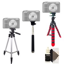 Tall Tripod Flexible Tripod Monopod Cleaning Kit for Nikon Coolpix A10