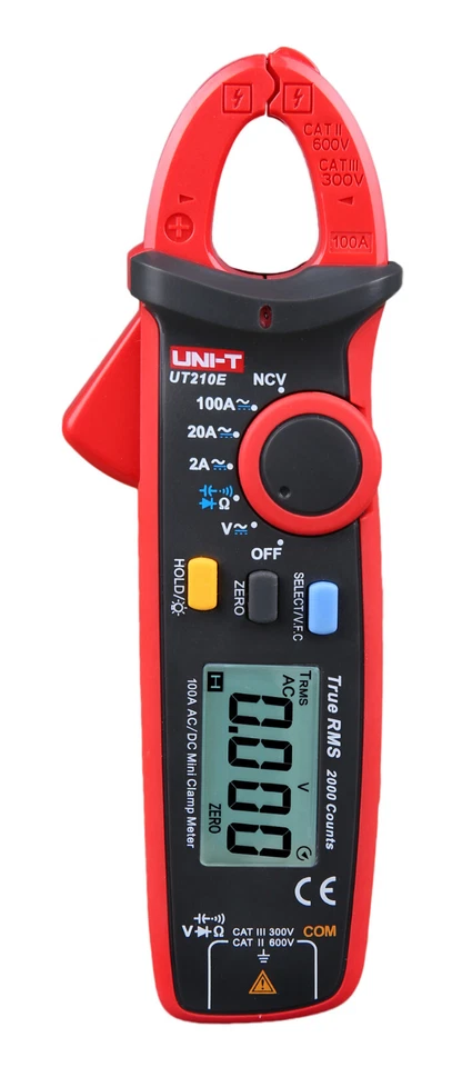 UNI-T UT210E Zangenmultimeter 100A ACDC Digital Zangenamperemeter Stromzange NCV - Bild 2 von 4