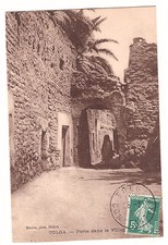 CPA ALGERIE - TOLGA - PORTE DANS LE VILLAGE 1910