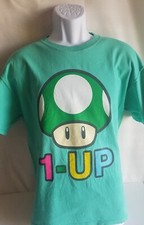 Vintage Super Mario Brothers Toad 1 Up T- Shirt Size L