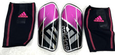 Adidas Ghost Pro Soccer Slip In Shied W/ Sleeves Shin Guards Sz Large Pink
