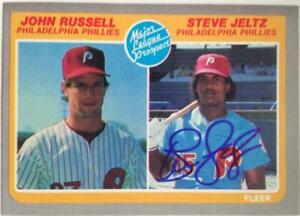 Steve Jeltz Autographed 1985 Fleer #653 Rookie Card 