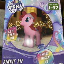 My Little Pony Torta Pinkie Gonfiabile Natale Vacanze 4,2 piedi LED Decorazione Giardino