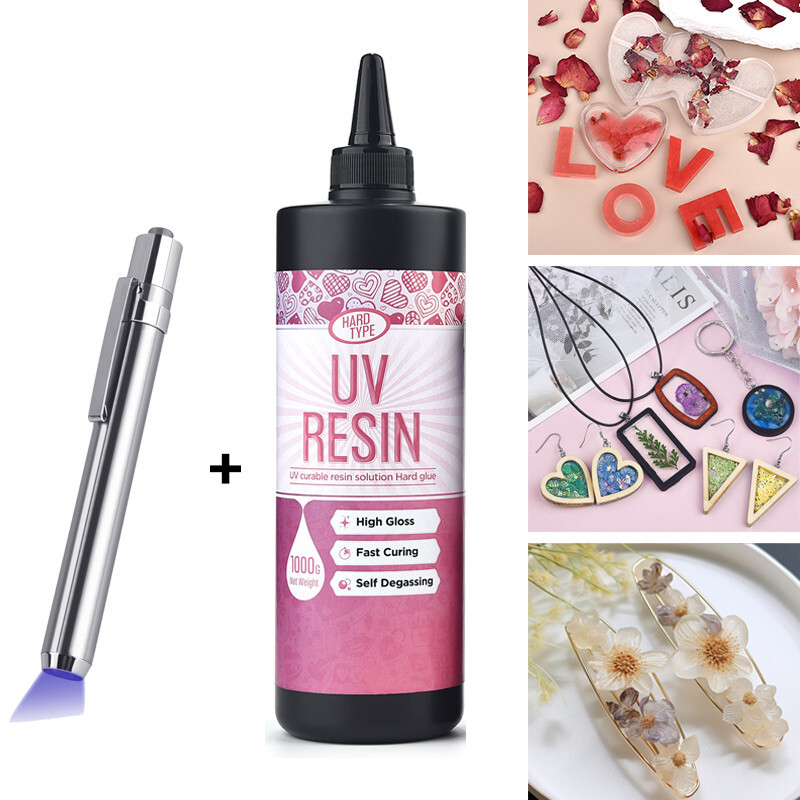 20g 50g 100g UV Epoxy Resin Glue for DIY Jewelry Fast Drying Clear Craft  