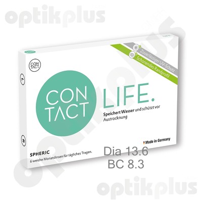 CONTACT LIFE - DIA 13,6 / BC 8,3 - 6er-Pack  - Monatslinsen von Wöhlk [9321]