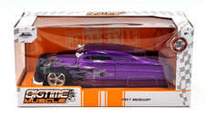 Jada Bigtime Muscle 1951 Mercury Diecast 124 Purple With Flames Collectible