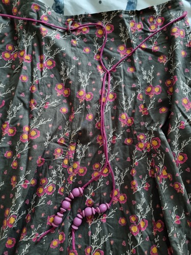 NEW WOMEN'S WHITE STUFF SKIRT SIZE 14 BROWN AND PINK - Picture 4 of 12
