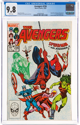 🔥 The Avengers #236 9.8 CGC Captain America Spider-Man Scarlet