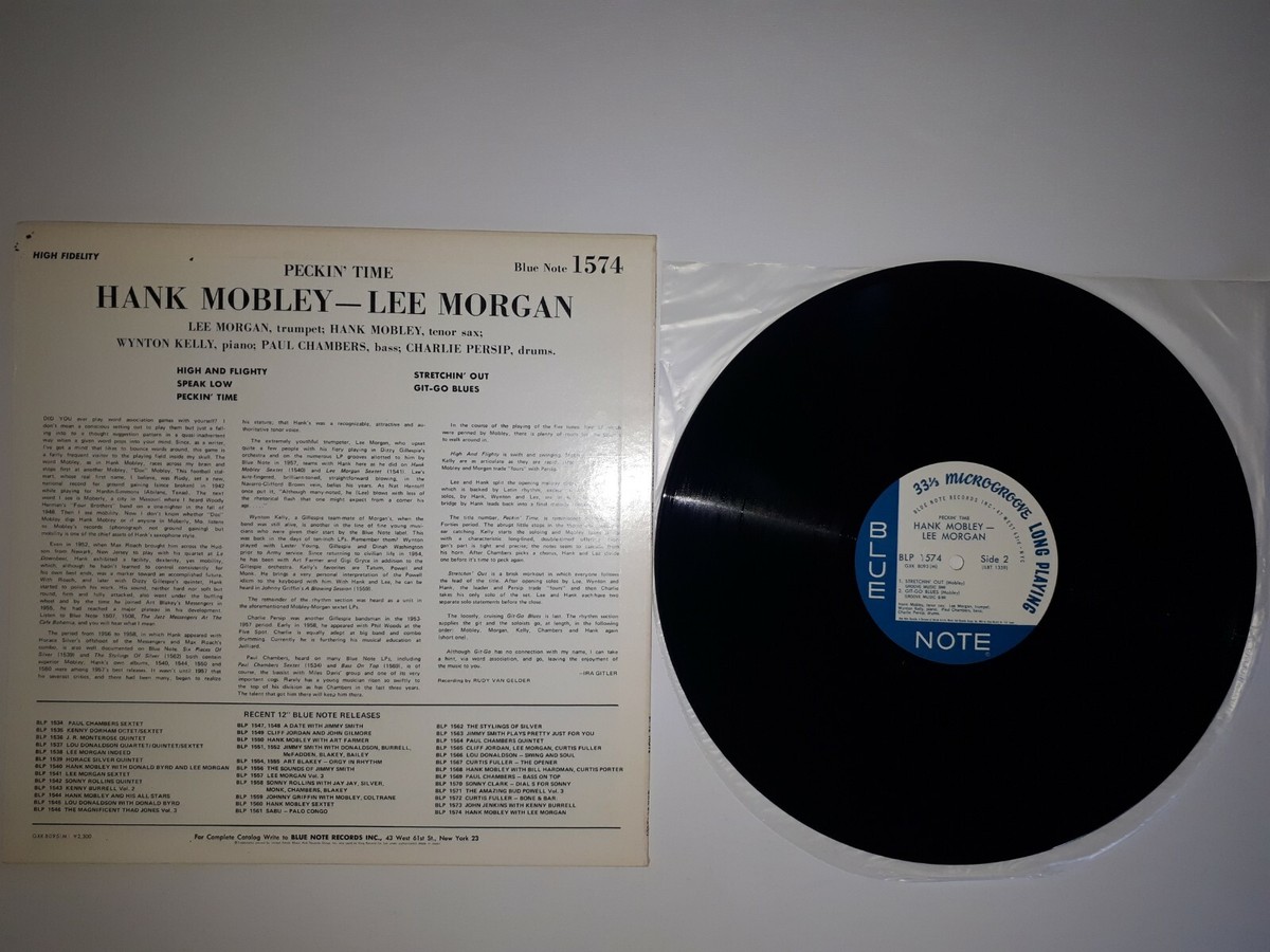 Hank Mobley - Lee Morgan ‎– Peckin' Time ( Blue Note ‎– GXK 8095
