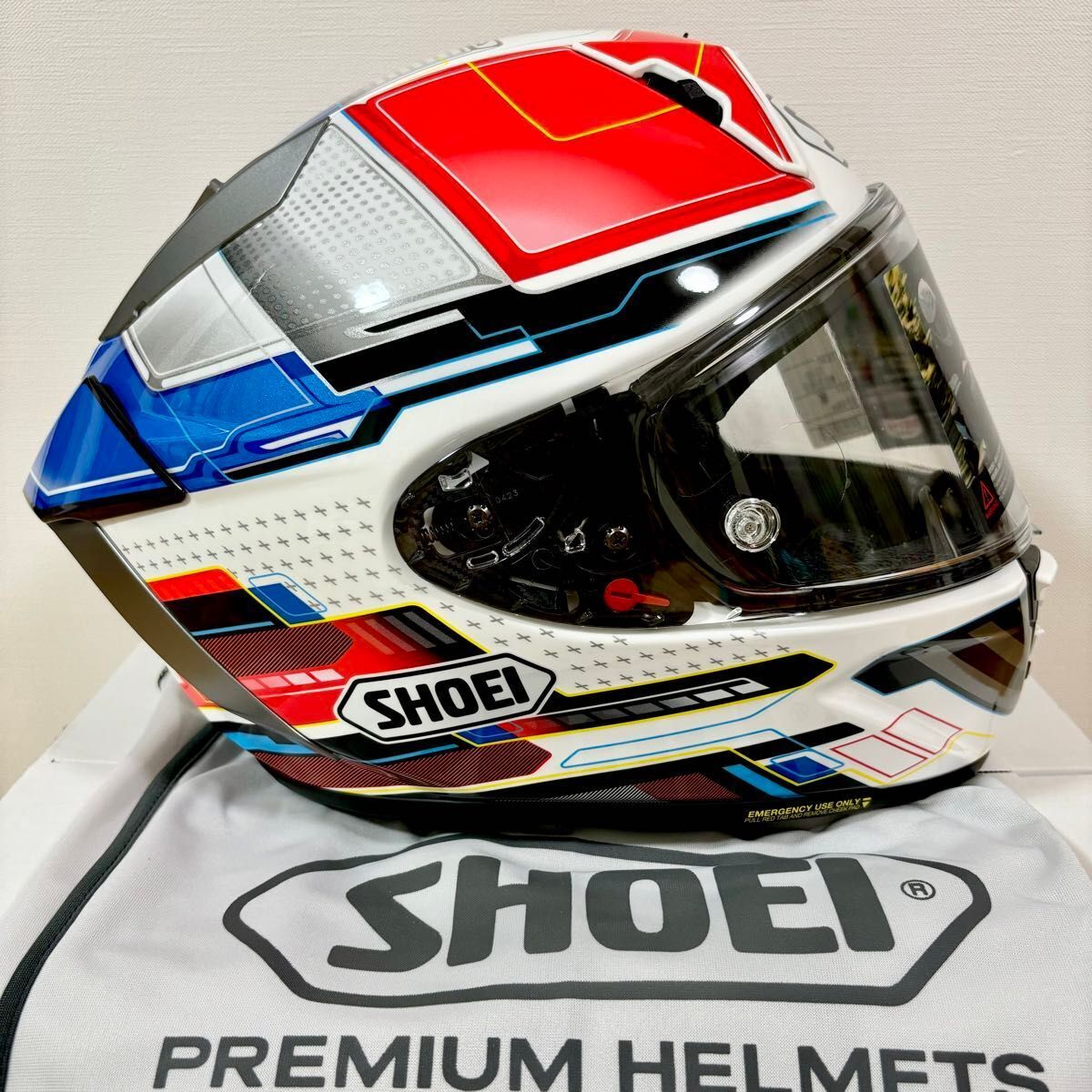 SHOEI X-Fifteen PROXY TC-10 WHITE/RED SHOEI X15 Size [S,M,L SHOEI X-Fifteen PROXY TC-10 WHITE/RED SHOEI X15 Size [S,M,L