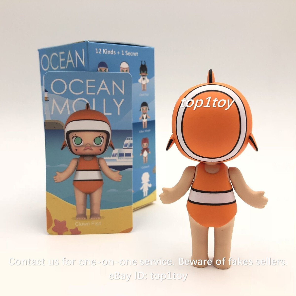 POP MART KENNYSWORK Ocean Molly Art Clown Fish Mini Figure | eBay