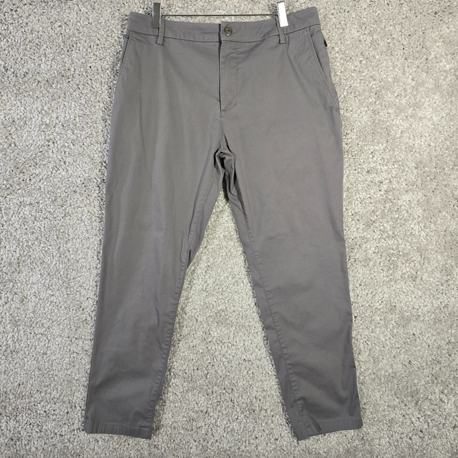 Bird Dogs Pants Mens 32 x 26 Gray Chino Lined Slim Straight Boomstick