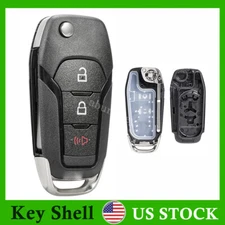 Remote Flip Car Key Shell Case Fob Cover for Ford F-150 2015 2016 2017 2018 2019