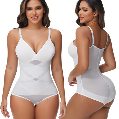Women Body Shaper Tummy Control Bodysuit Vest Top Shapewear