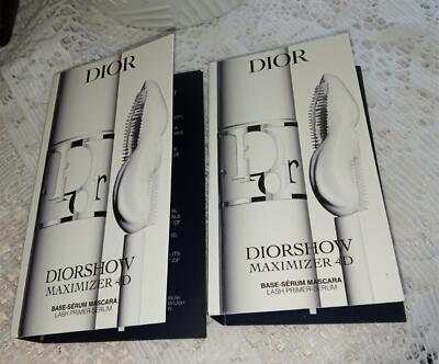 2x DIOR Diorshow Maximizer 4D Base Serum Mascara LASH PRIMER-SERUM 0.03 oz NIP
