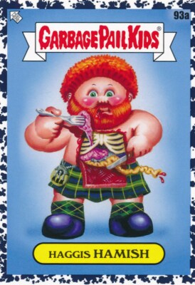 93a HAGGIS HAMISH 2021 GPK Garbage Pail Kids Food Fight PEPPER BLACK