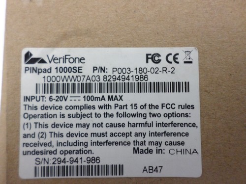 VeriFone PINpad 1000SE - Picture 3 of 3